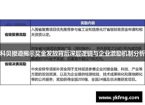 科贝报道揭示奖金发放背后深层逻辑与企业激励机制分析