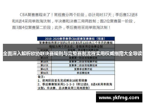 全面深入解析欧协联决赛规则与完整赛制流程实用权威指南大全导读 全面深入解析欧协联决赛规则与完整赛制流程实用权威指南大全导读